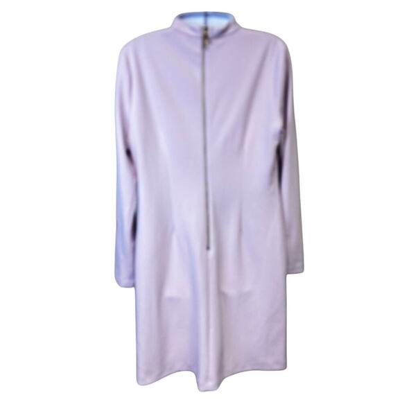 New Calvin Klein Bow-Neck Sheath Dress Cherry Blossom Stretchy Scuba Crepe Sz 6 - Picture 6 of 11